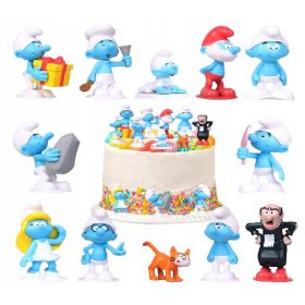 12-delni set figuric za kolačke Smrkci