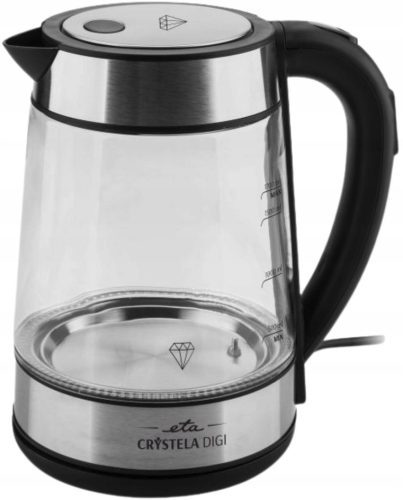 Grelnik vode ETA Crystela Digi ETA715390000 2200W 1,7L Transparenten