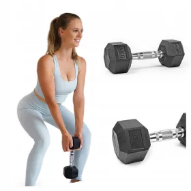   Pretorians gumirane fiksne ročice 1x 5 kg za trening moči in vzdržljivosti