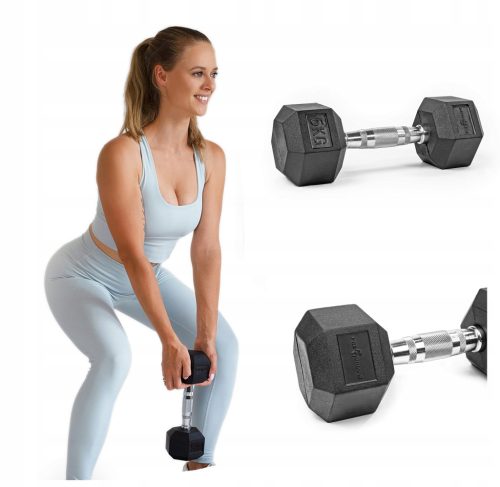 Pretorians gumirane fiksne ročice 1x 5 kg za trening moči in vzdržljivosti