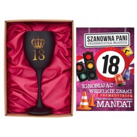   KIELIŠČE ZA VINO IN ROJSTNODNEVNA VOŠČILNICA MANDAT 18 ROJSTNENKA