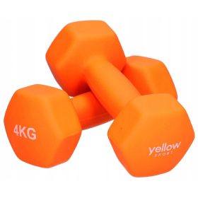  Masivni prevlečeni/gumirani uteži Yellow Sport set