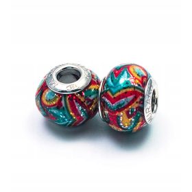 Barve Jeseni Modularna Perla iz Muranskega Stekla