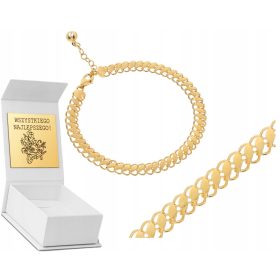   ZLATA BRACELETKA IZ MENEGA ZLATA 585 14K Z GRATIRANJEM DARILA