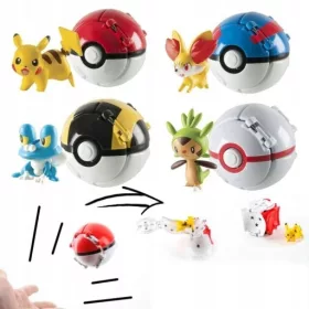 4 KOS POKEMON GO POKEBALL KOMPLET FIGURIC ZA PREOBLIKOVANJE