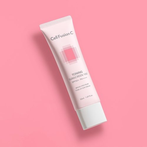 Tonizirajoča sončna krema Cell Fusion C SPF 50+ za sijočo kožo