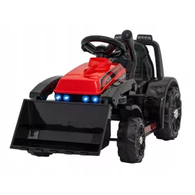   RAMIZ Električni Traktor Bager Buldožer G320 Rdeč z LED Lučmi in Hupe za Otroke