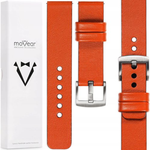 MOVEAR Prestige S1 skoraj 22mm naravno usnje oranžna