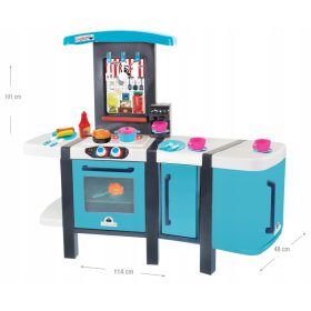   MEGA VELIKA Otroška kuhinja z moduli kavnega aparata, 28 dodatkov, 101 cm!