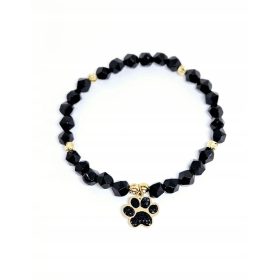   Elastična pasja tačka zapestnica za pasjo mamo, naravni kamni