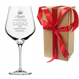Personalizirani XXL kozarec za vino 860 ml s graviranjem