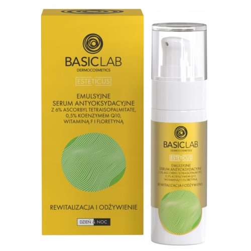 BasicLab Emulzijski serum z antioksidanti za revitalizacijo in prehrano kože 30ml