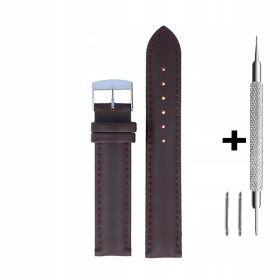   Rjavi 16 mm usnjen pas DILOY 302.16.02 + dva teleskopa in orodje