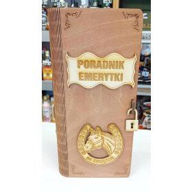 Darilo za upokojenko Alkohol Knjiga Lesena Škatla