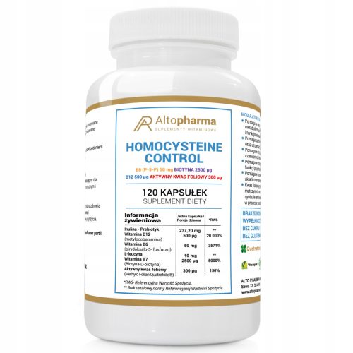 Alto Pharma Modulator Homocysteine ​​Forte B12 B6 B7 120 Kapsul