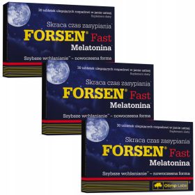   OLIMP FORSEN Hitrotopljive tablete z melatoninom za hitrejše zaspanje