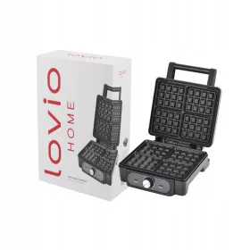    Aparat za pripravo vafljev Namizni kontaktni opekač kruha 4 VELIKIH hrustljavih vafljev 2000 W LOVIO