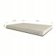 Gimnastična vzmetnica za vadbo Comet 150x100x10 tridelna siva