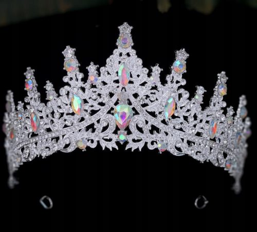Velika srebrna diademna krona za nevestino dekliščino