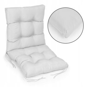   Vzglavnik za vrtni ležalnik siva 52 x 52 x 50 cm pikiran ModernHom