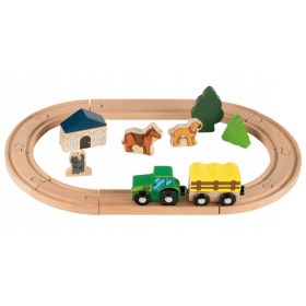 Drevesni vlakci Playtive, 18-delni tir z domačimi živalmi