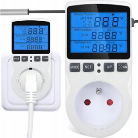Elektronski sobni termostat z vtičnico 230V 16A