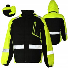   Topla delovna jakna z izolacijo moška zimska odsevna zaščitna