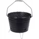  Žar za žar za kampiranje BBQ 27 cm črn