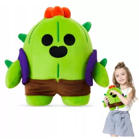   MASKOTA SPIKE, LIKI IGRE BRAWL, MEHKA IGRAČA, PLIŠASTA IGRAČA, 25 cm, PL