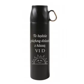   Termovka iz nerjavečega jekla 500 ml s skodelico, gravuro, personalizacija