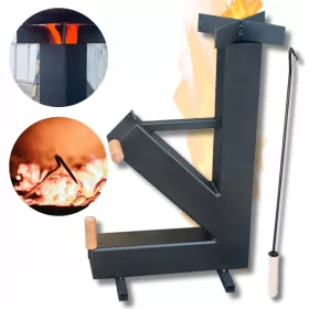  Rocket Stove Kamping Stove Koza Handle NOVA RAZLIČICA
