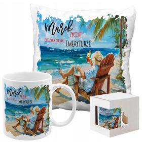   DARILO ZA UPOKOJITEV SKODICA Z BLAZINO ŽIVLJENJE SE ZAČNE V UPOKOJITVI + IME