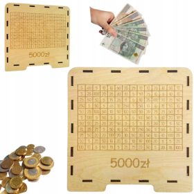 DREVENA SKRINJICA ZA PRAZNICE Z DARILNIM DARILNIM 5000 PLN