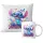 SKODICA + BLAZINA PERSONALIZIRANI DARILNI SET LILO STICH IME ZA ROJSTNI DAN