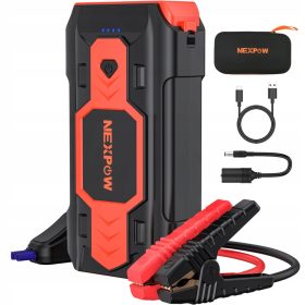   NEXPOW 2500A Akumulator za zagon 12V Avto Booster LED 8L Bencin Diesel