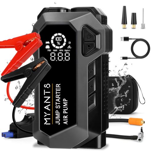 Q18 Powerbank s kompresorjem 4000A LED hitro polnjenje 12V 10L 8L