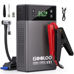   GOOLOO VX1 Močna Powerbanka s Kompresorjem 2500A za Zagon 12V 150 PSI