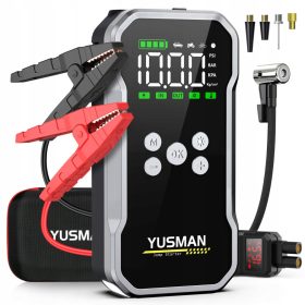   YUSMAN Močan Powerbank z zagonom 4000A 12V kompresor 150PSI 15800mAh LCD LED