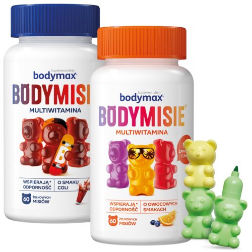 Bodymax Bodymisie: Multivitaminski Medvedki za Otroke in Odrasle - Brez Dodanega Sladkorja