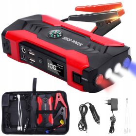   MOCNY POWER BANK JUMP STARTER ZA ZAGON AVTOMOBILA 28000mAh + KLEŠČE