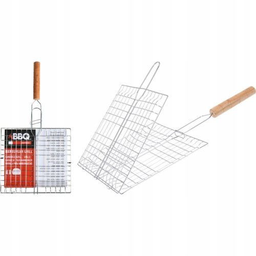  ŽAR rešetka za pečenje mesa, zaprta, mreža 21x23cm BBQ GRILL