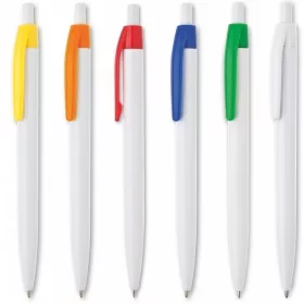   PLASTIČNI PISALI z barvnim tiskom, logotipom podjetja, 100 kosov