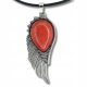 RDEČI JASPIS Skrzydło Amulet Naravni Kamen Angelsko Krilo