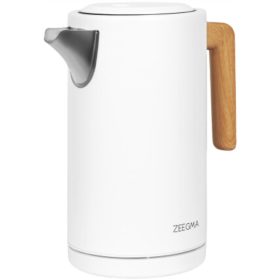   Zeegma Naravni Leseni Električni Grelnik Vode 2200 W 1,7 L Bel