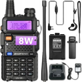 Radijski telefon BAOFENG UV-5R 8W PMR FM WALKIE TALKIE