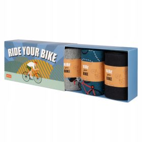   Darilni set kolesarskih nogavic BIKE v SOXO škatli - darilo za fanta