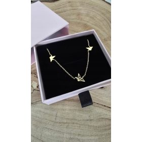  CELEBRITY ORIGAMI CHAIN NECKLACE kirurško jeklo 316L