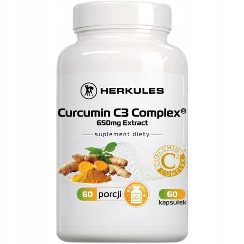 Herkules kurkumin C3 kompleks 650 mg, 60 kapsul - Podpora za vaše zdravje