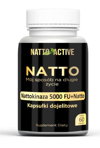 Natto Active: Kapsule s Nattokinazo in Vitaminom K2 MK7 - Naravna Izbira za Zdravje
