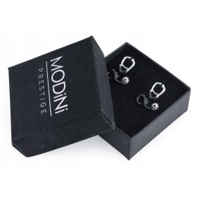 Srebrno-črni manšetni gumbi za zdravnika - stetoskop U261